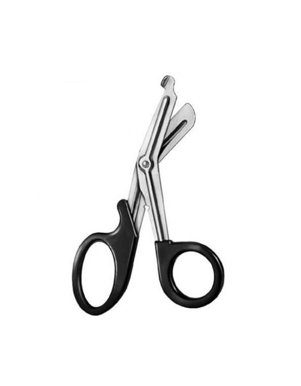 Bandage Scissors black plastic ring 